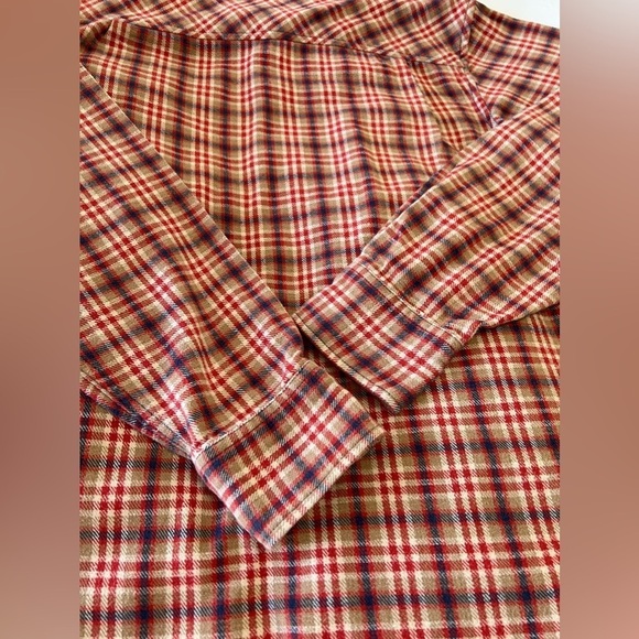 True Religion | Cayman Military Flannel Mens Size XXL | Orange/Red - Picture 9 of 10